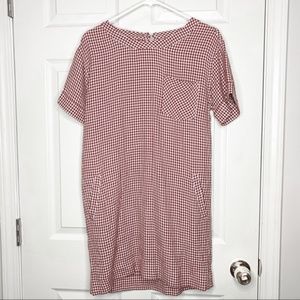Madewell Red Gingham Filmscore Dress - Size XS